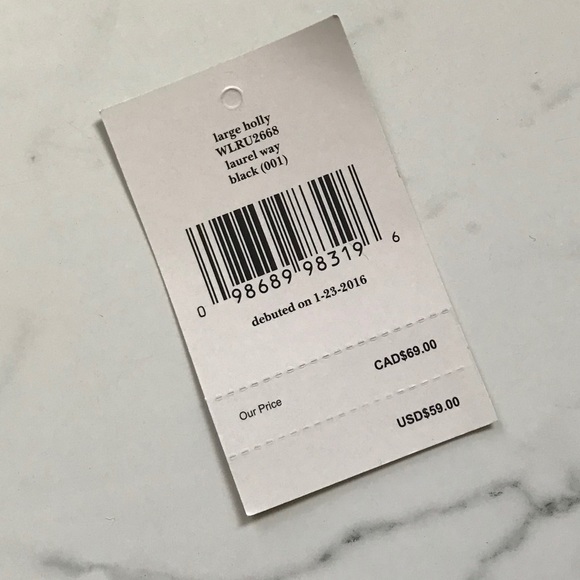 NEW kate spade laurel way large holly wallet black - Picture 5 of 7